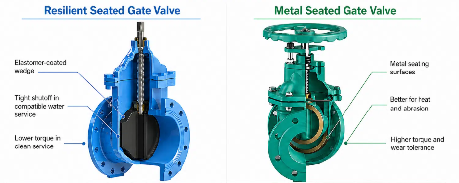 soft seal and hard seal