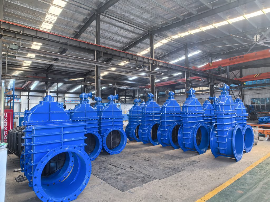 Large diameter ductile iron gate valve for water pipeline infrastructure