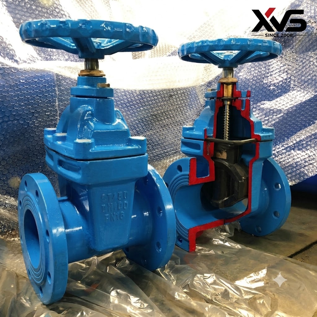 EPDM fully encapsulated wedge for resilient seated ductile iron gate valve