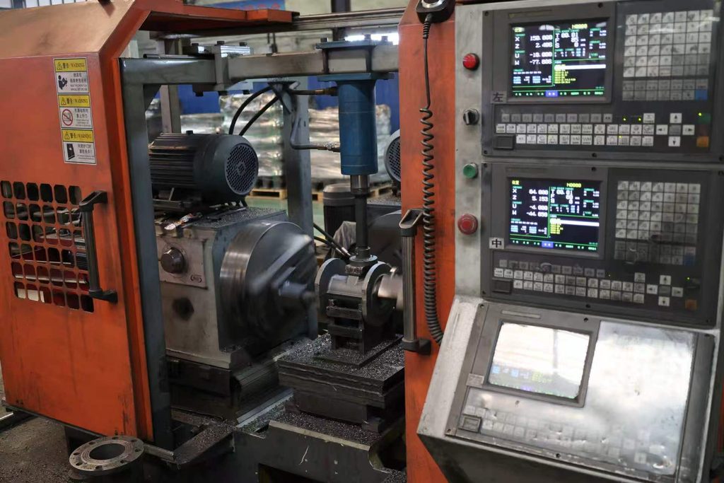 Precision CNC machining of custom gate valves at our integrated foundry