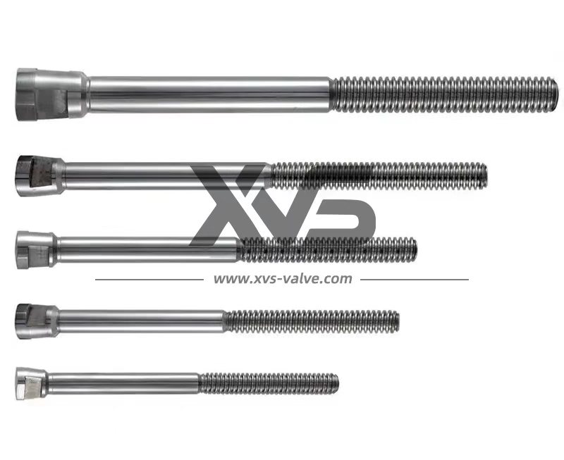 Precision CNC machined stainless steel gate valve stem